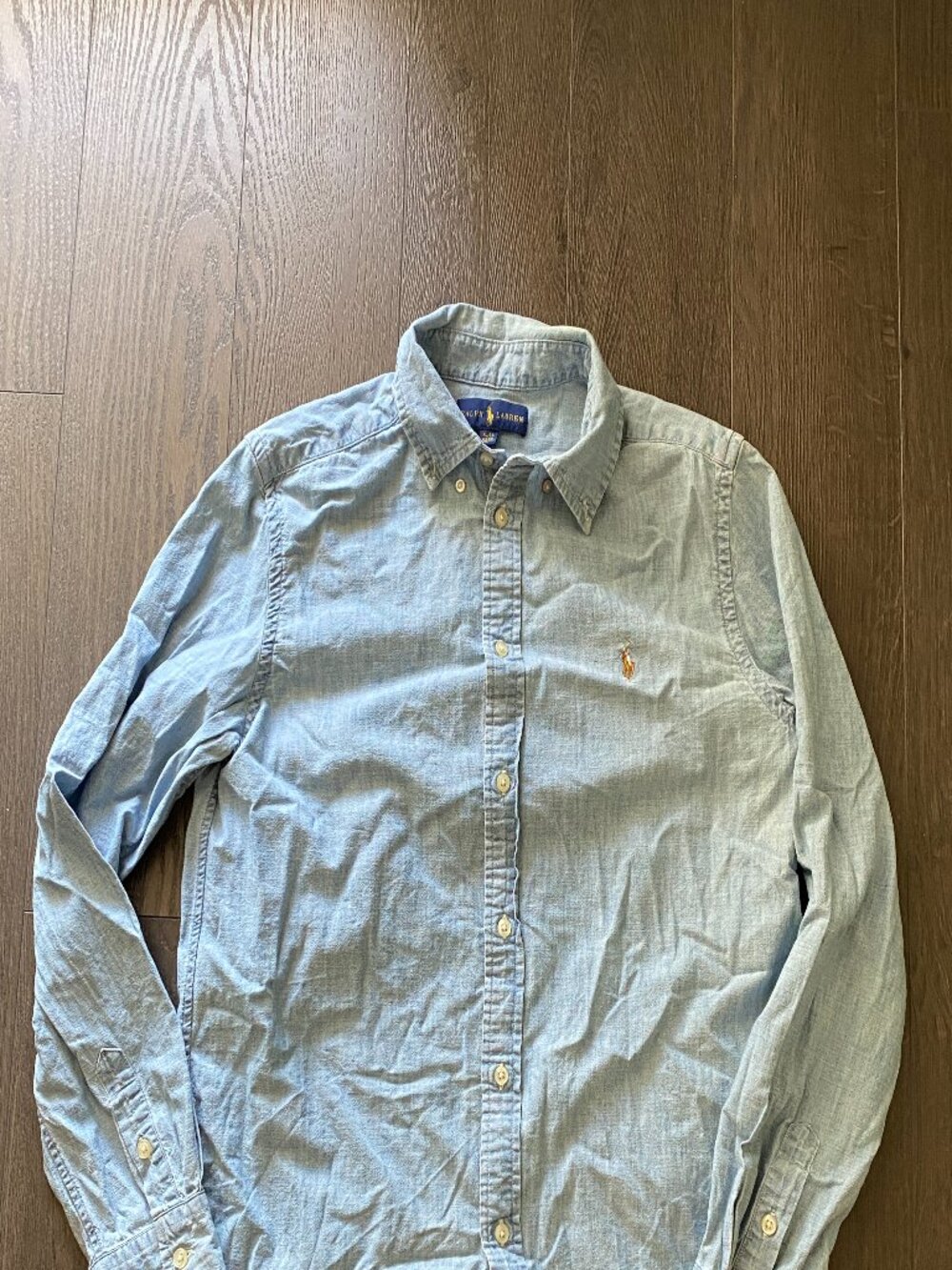 POLO RALPH LAUREN BLUE CHAMBRAY SHIRT
